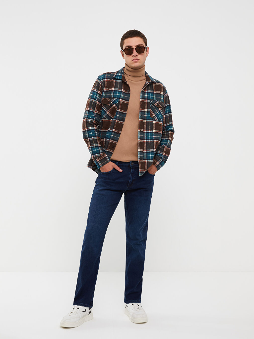 Lacivert Regular Fit Erkek Jean Pantolon