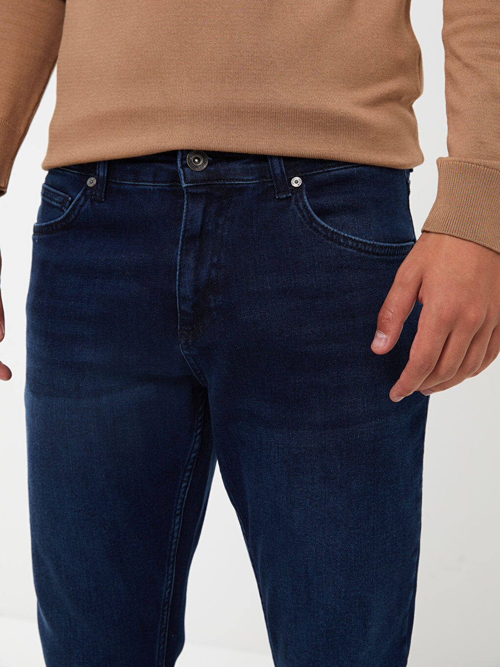 Lacivert Regular Fit Erkek Jean Pantolon-2