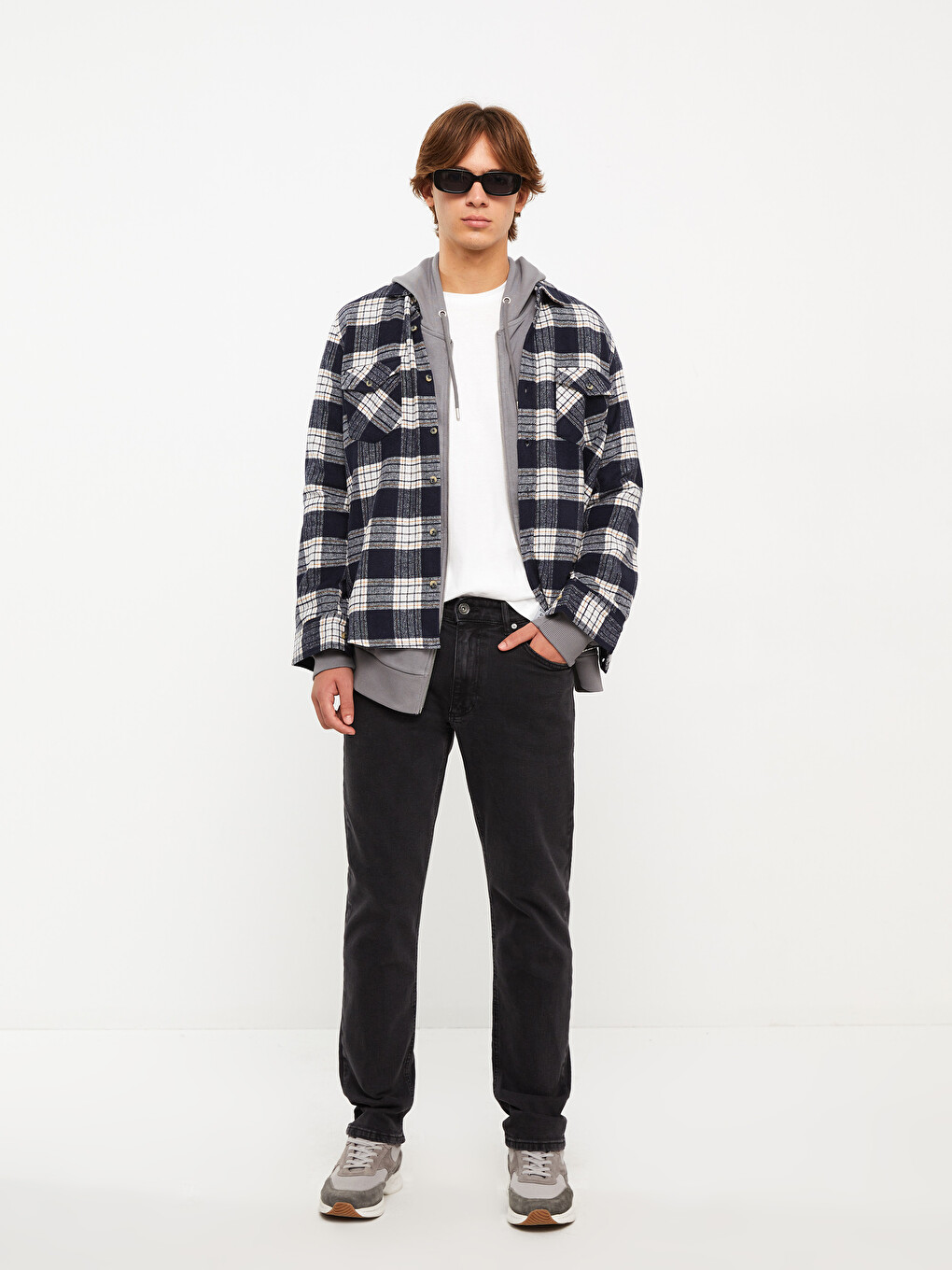 Antrasit Regular Fit Erkek Jean Pantolon