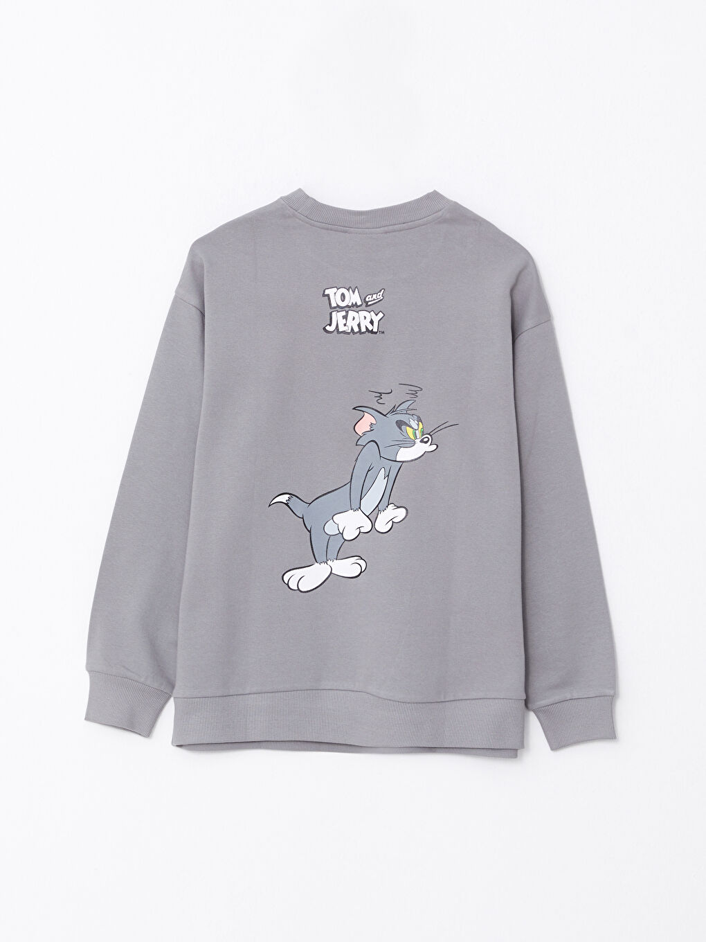 Crew Neck Printed Long Sleeve Maternity Sweatshirt-5