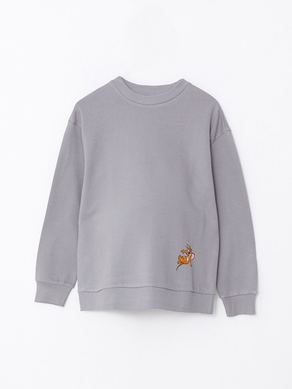Crew Neck Printed Long Sleeve Maternity Sweatshirt-6