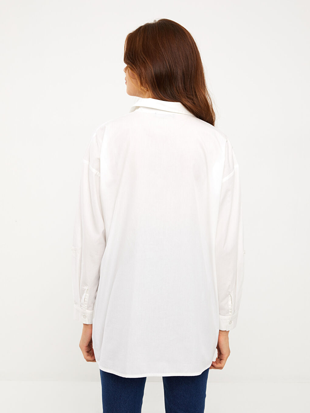 LCWAIKIKI Maternity Buttoned Regular Long Sleeve Poplin Maternity Shirt -W2DK60Z8-E5X