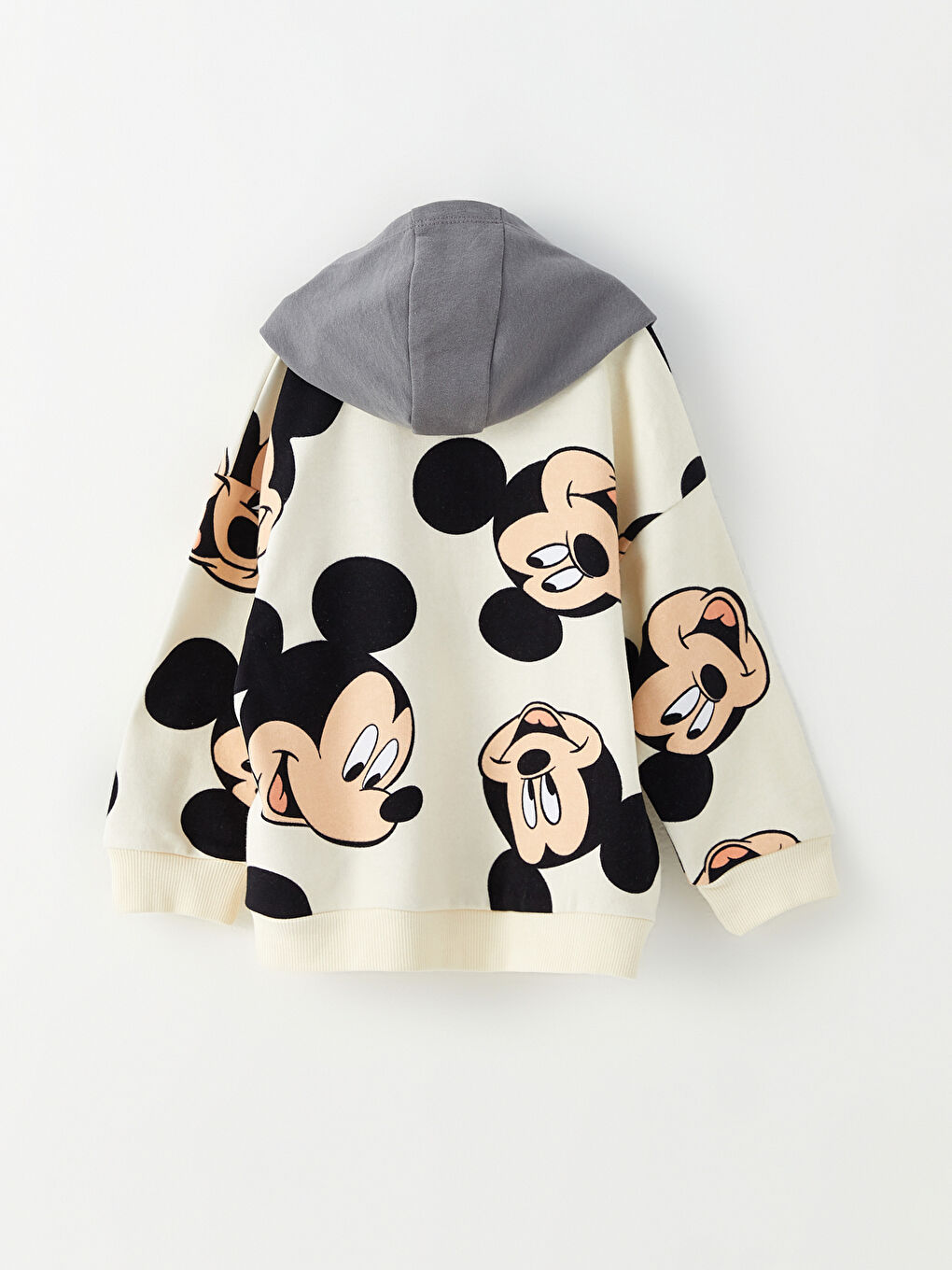 LCW baby Hooded Long Sleeve Mickey Mouse Printed Baby Boys' Zip-Up Sweatshirt -W2DK79Z1-LRA