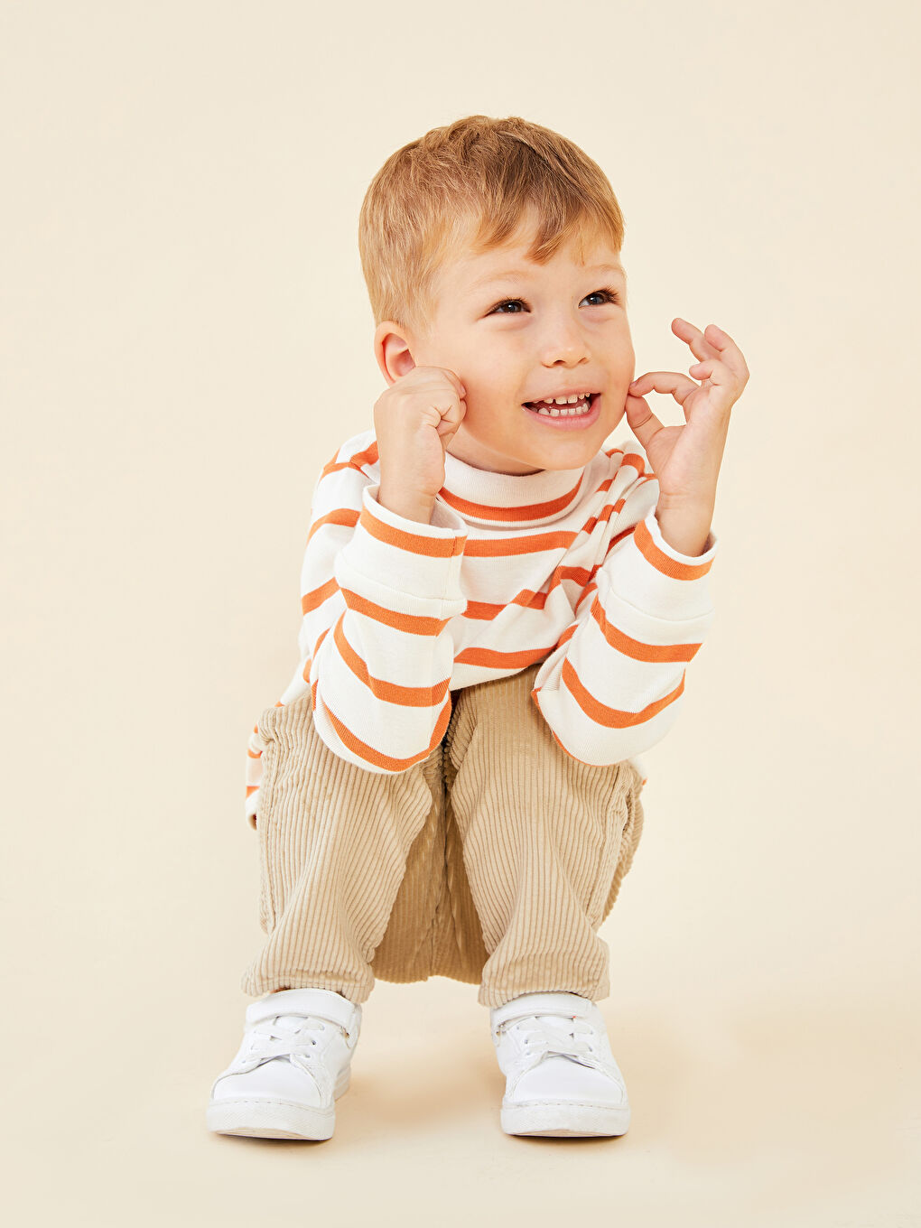 T-shirt Bébé Garçon à Rayures Manches Longues Col Roulé-2