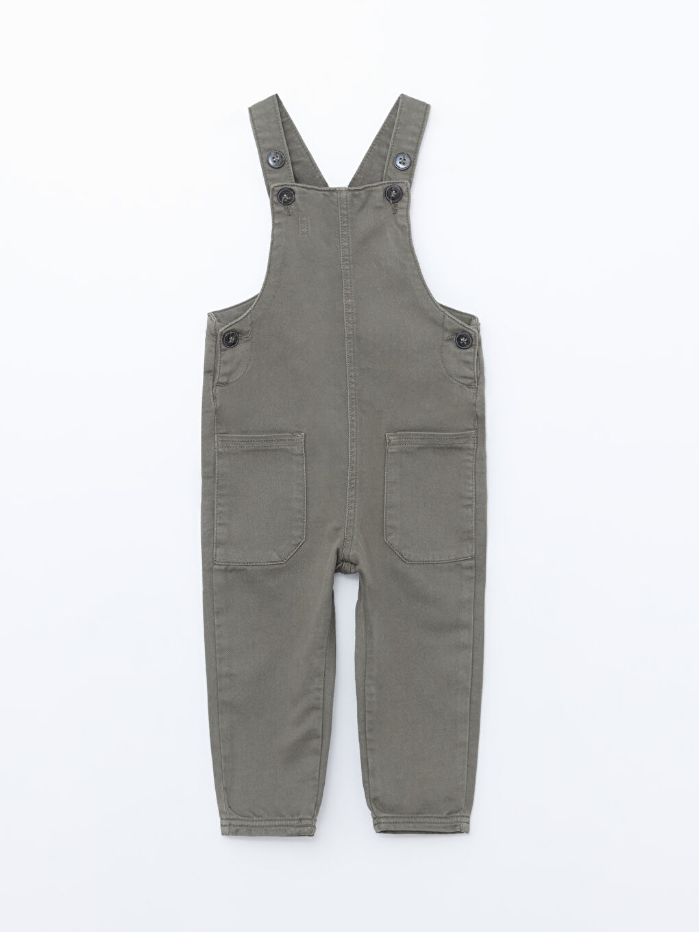 Boy GREEN Denim Dungarees -W2DL24Z1-S3L