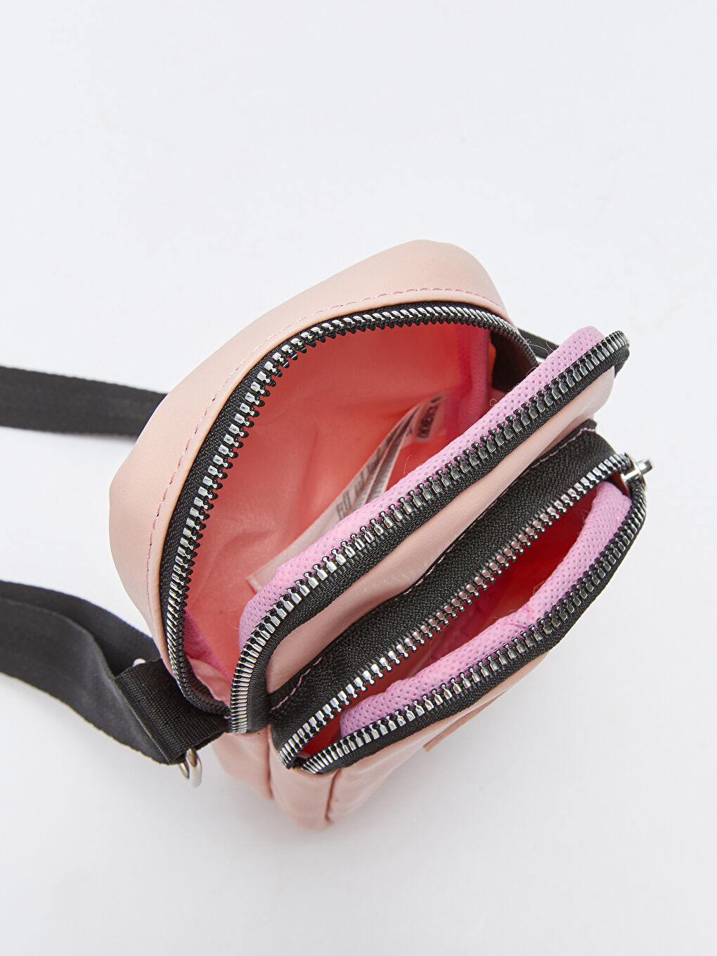 Pembe Yazı Baskılı Kız Çocuk Telefon Çantası-2