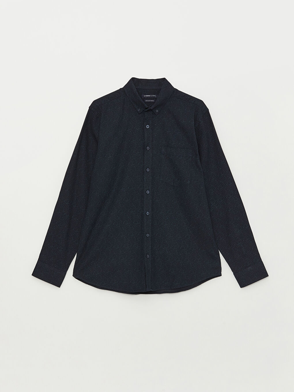 Regular Fit Long Sleeve Patterned Men's Shirt-5