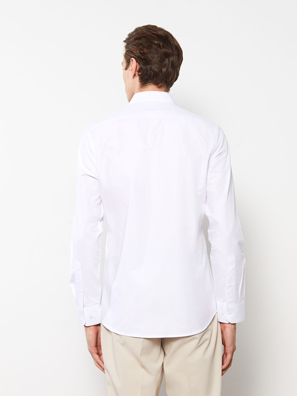 LCWAIKIKI Formal Slim Fit Long Sleeve Dobby Men's Shirt -W2DL72Z8-Q6K