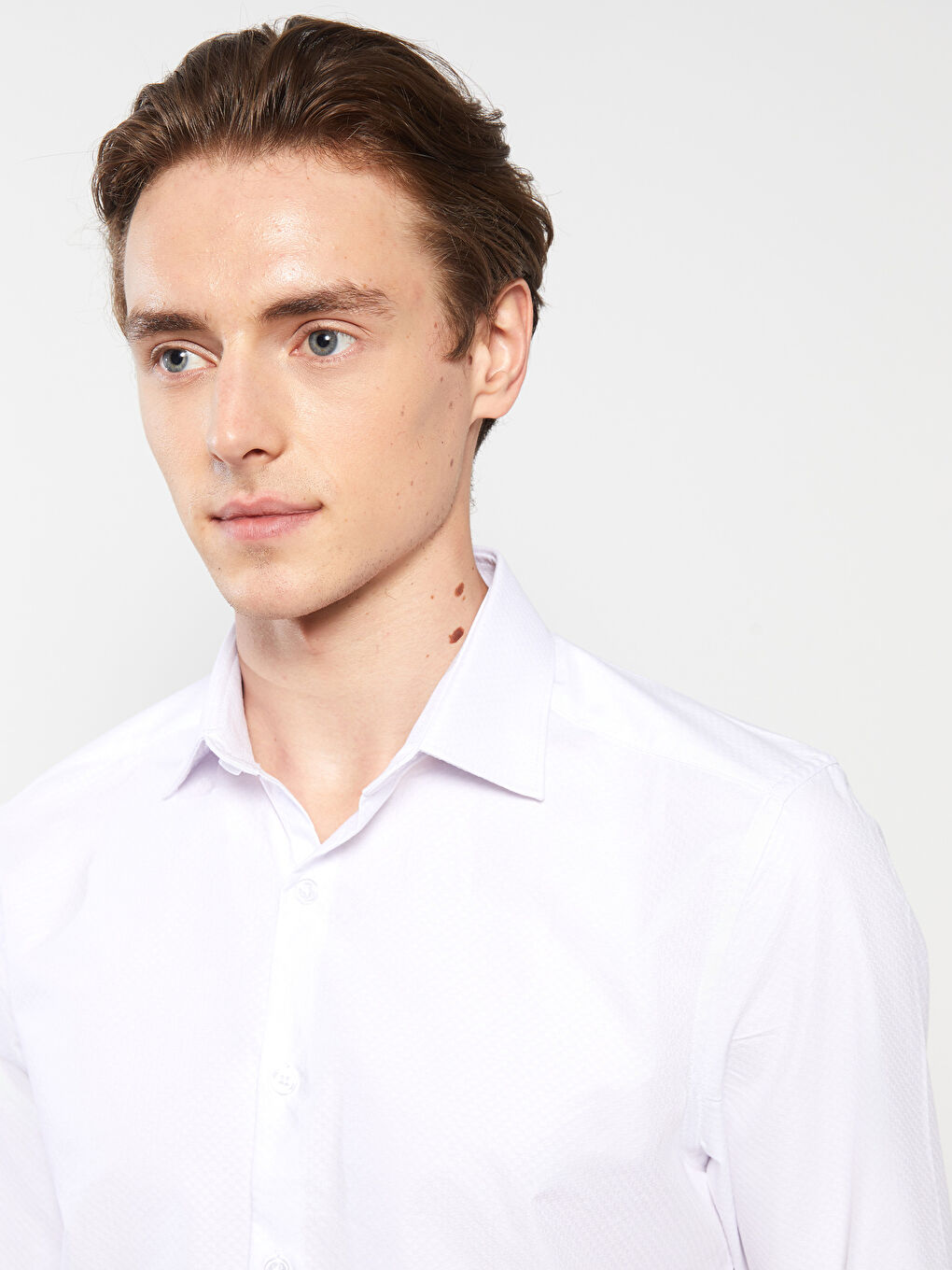 LCWAIKIKI Formal Slim Fit Long Sleeve Dobby Men's Shirt -W2DL72Z8-Q6K
