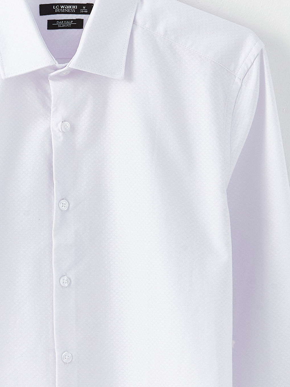 LCWAIKIKI Formal Slim Fit Long Sleeve Dobby Men's Shirt -W2DL72Z8-Q6K