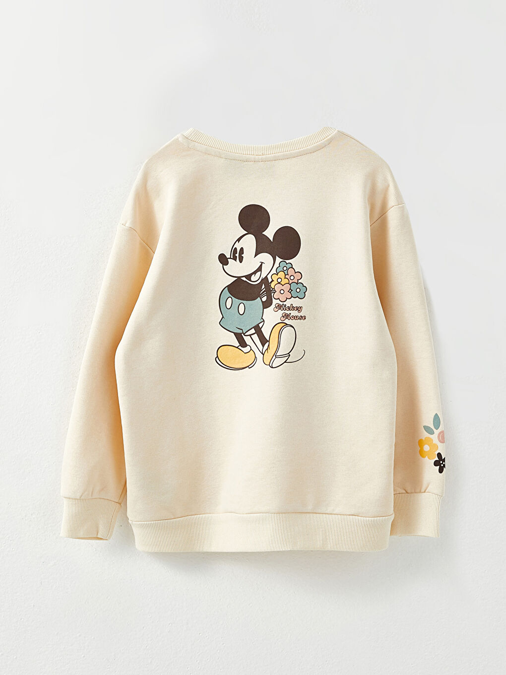 Crew Neck Mickey Mouse Printed Long Sleeve Girls' Sweatshirt Mother Daughter Combination-1