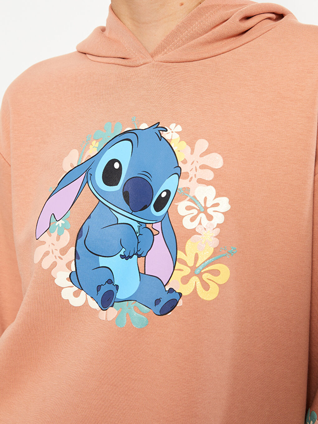 ليلو وستيتش مطبوع كم طويل سويت شيرت للسيدات طقم أم وابنتها-3