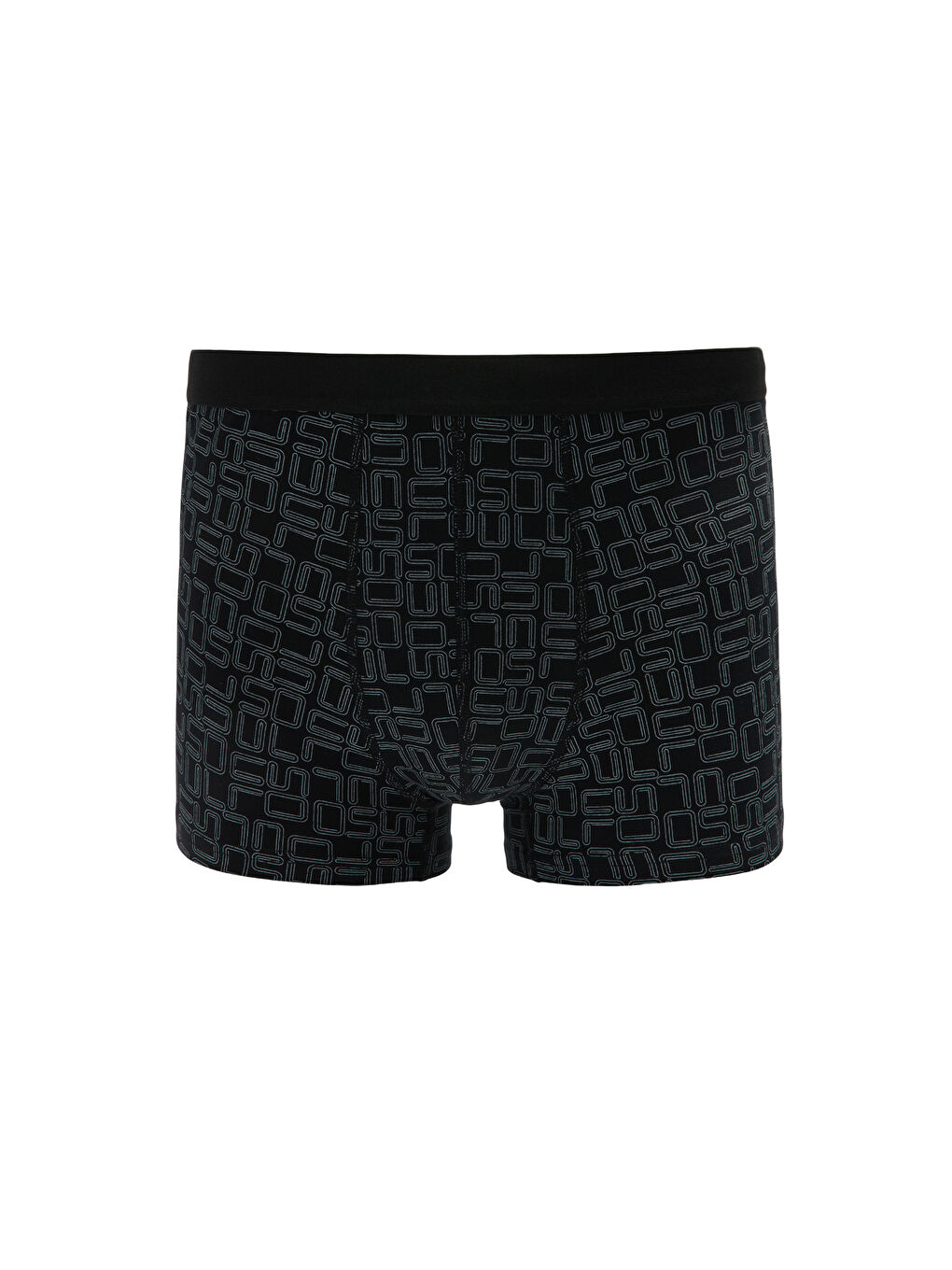 Siyah Standart Kalıp Pamuklu Esnek Erkek Boxer 3'lü-3