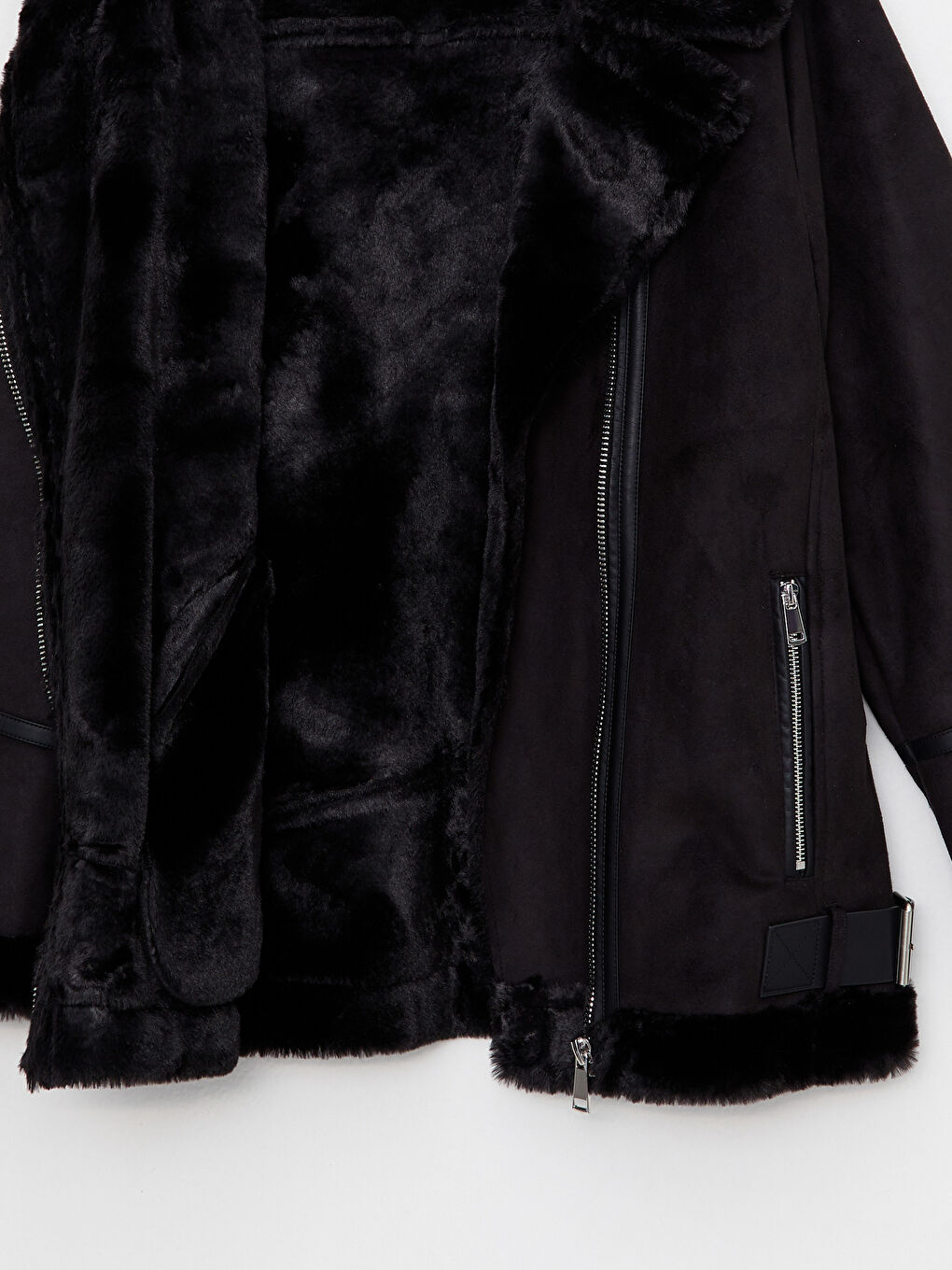 Palton Damă Cu Guler Cămașă, Mânecă Lungă și Croială Dreaptă-8