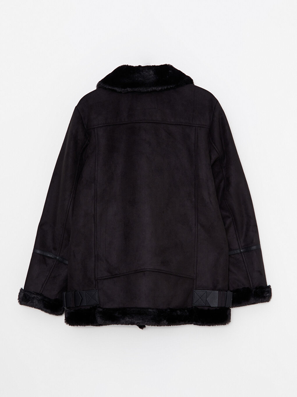 Palton Damă Cu Guler Cămașă, Mânecă Lungă și Croială Dreaptă-9