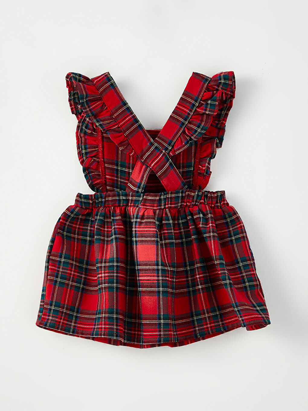 Kırmızı Bisiklet Yaka Uzun Kollu Kız Bebek 4'lü Takım-9