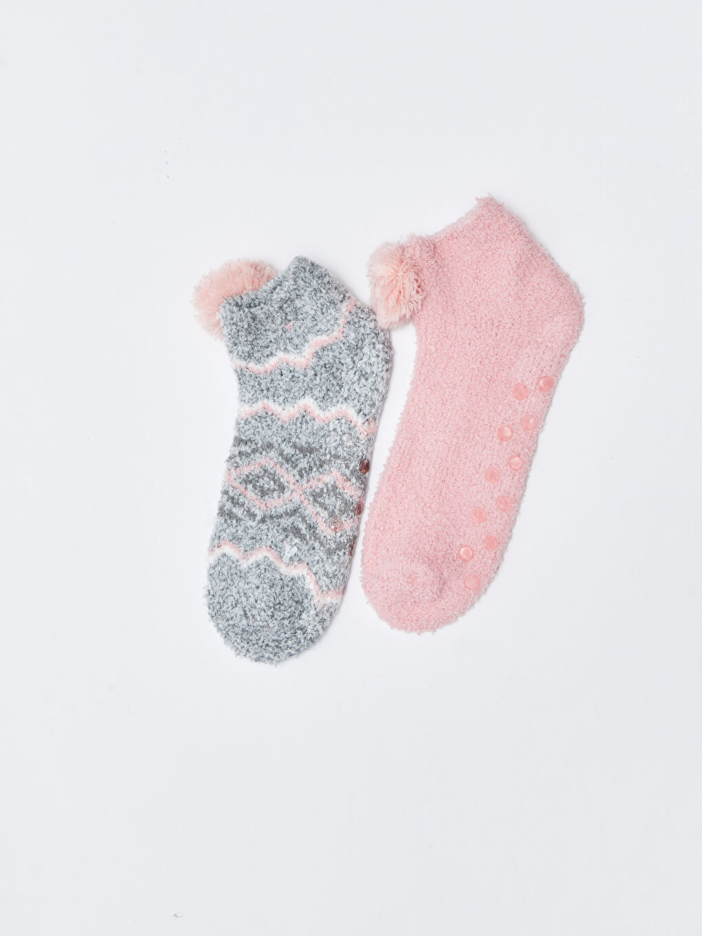 Patterned Women's Homewear Socks 2 Pack-2