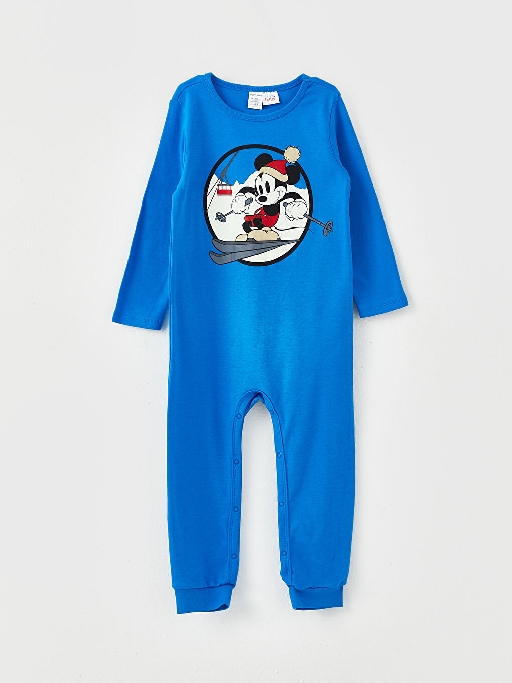 LCW baby Lot de 2 Combinaisons Bébé Garçon Mickey Mouse Imprimé à Manches Longues Col Rond -W2DO25Z1-H8J