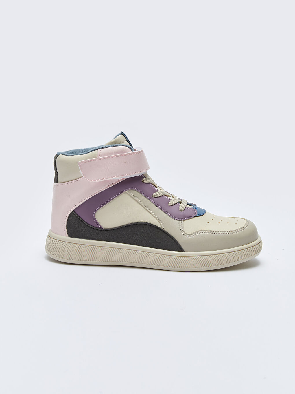 Karışık Cırt Cırtlı Renk Bloklu Kız Çocuk Bilekli Spor Ayakkabı-1