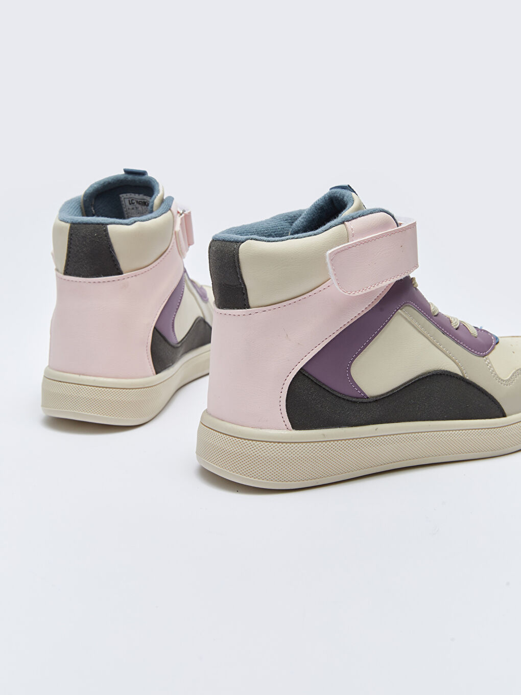 Karışık Cırt Cırtlı Renk Bloklu Kız Çocuk Bilekli Spor Ayakkabı-4