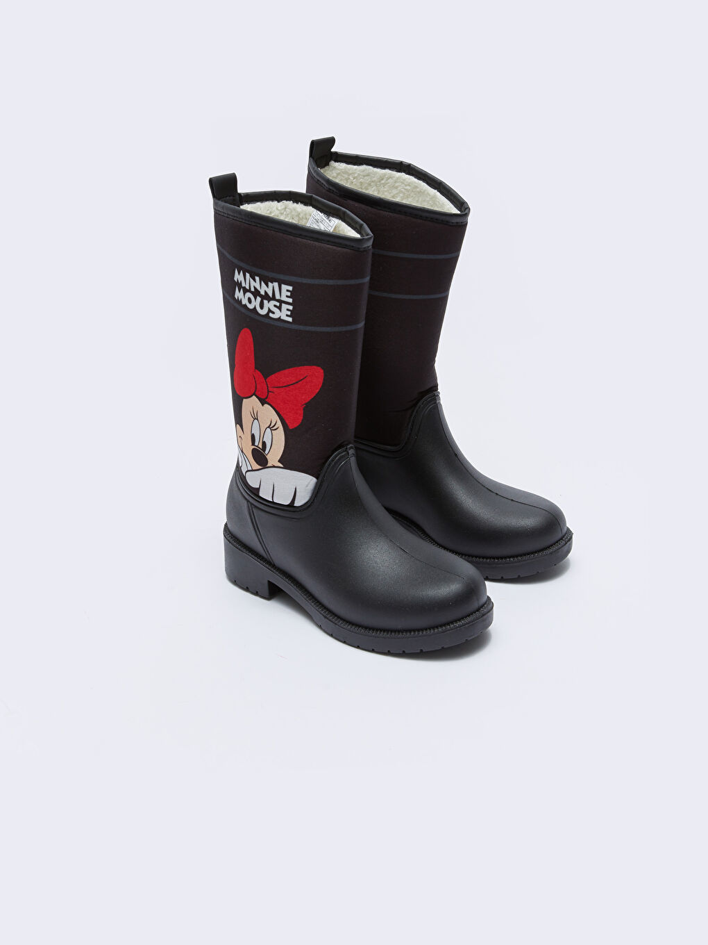 Siyah Minnie Mouse Lisanslı Kız Çocuk Yağmur Botu