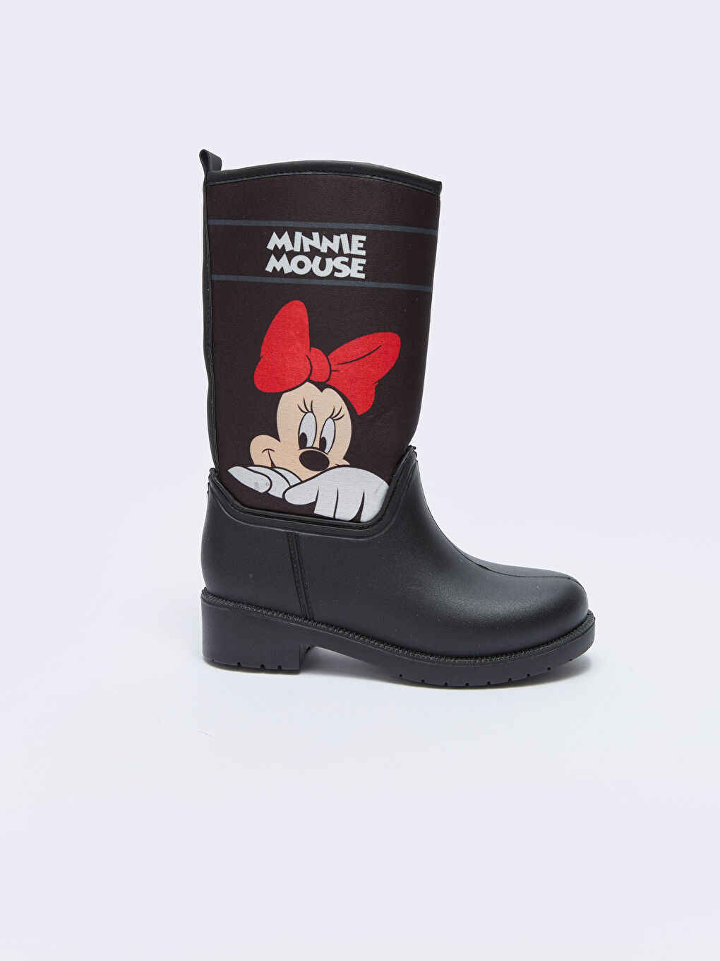 Siyah Minnie Mouse Lisanslı Kız Çocuk Yağmur Botu-1