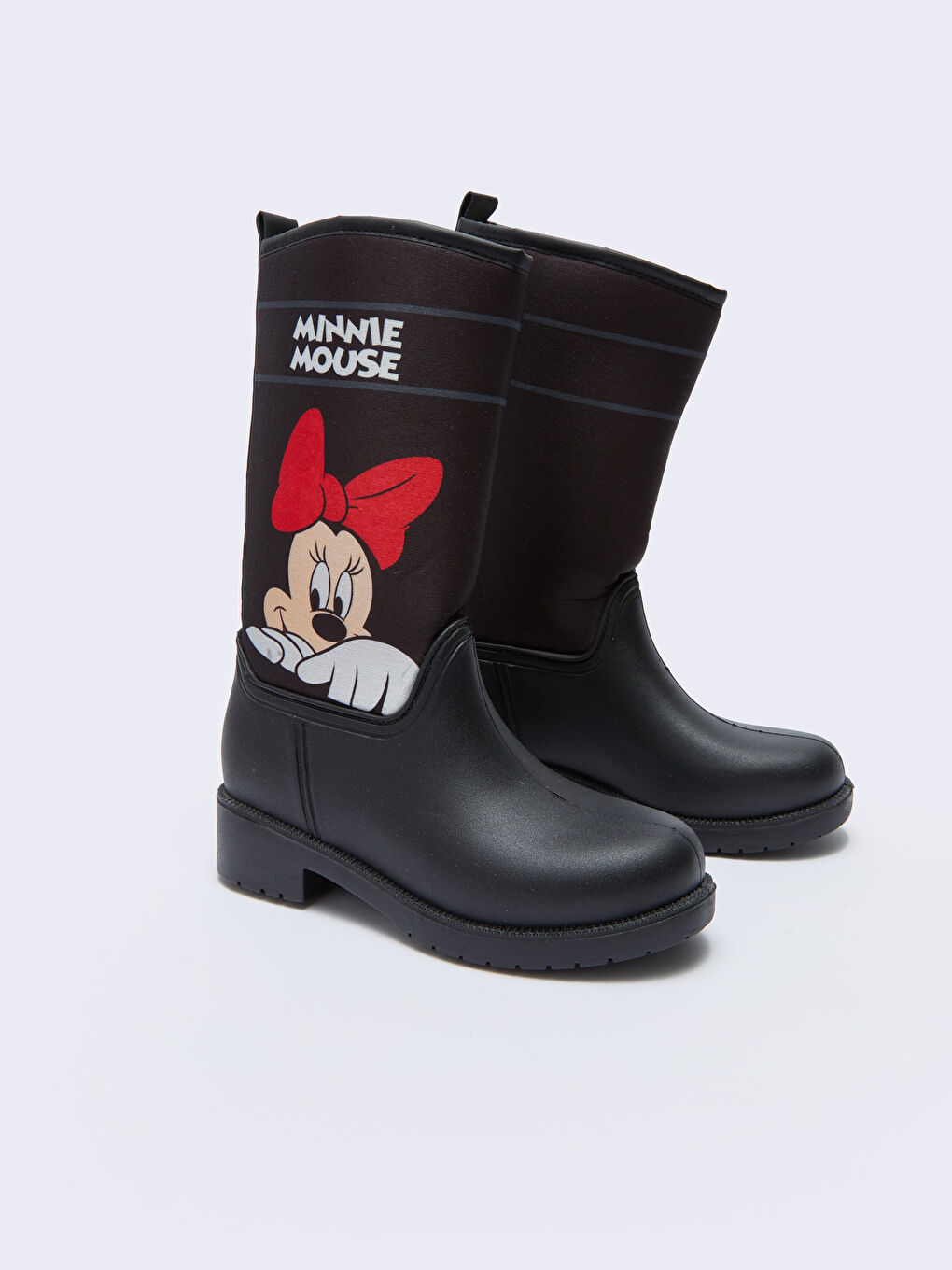 Siyah Minnie Mouse Lisanslı Kız Çocuk Yağmur Botu-2