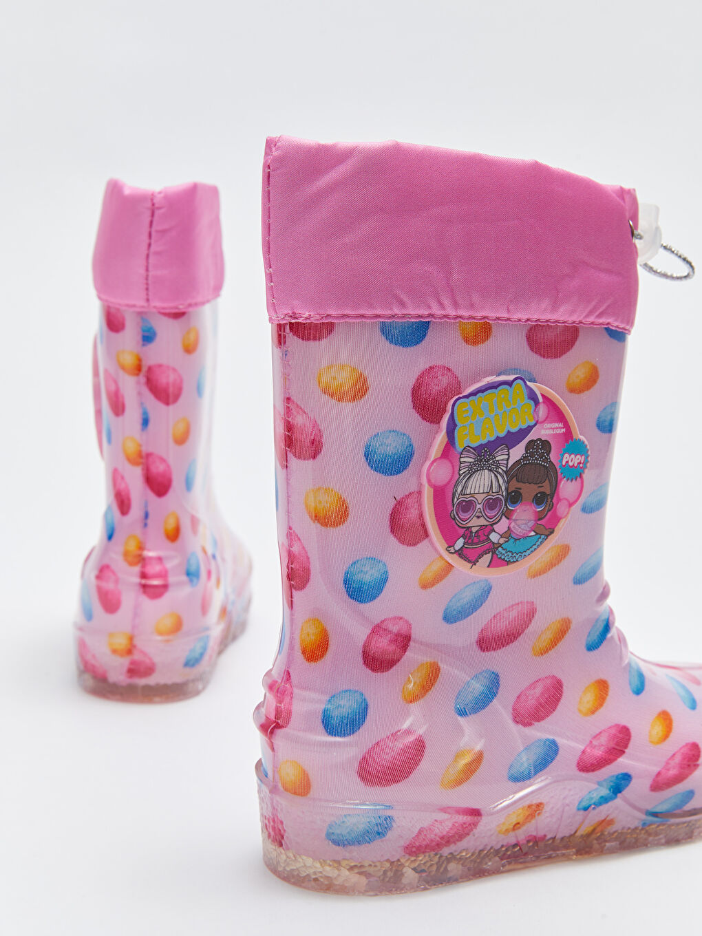 Pembe LOL Lisanslı Kız Çocuk Yağmur Botu-4