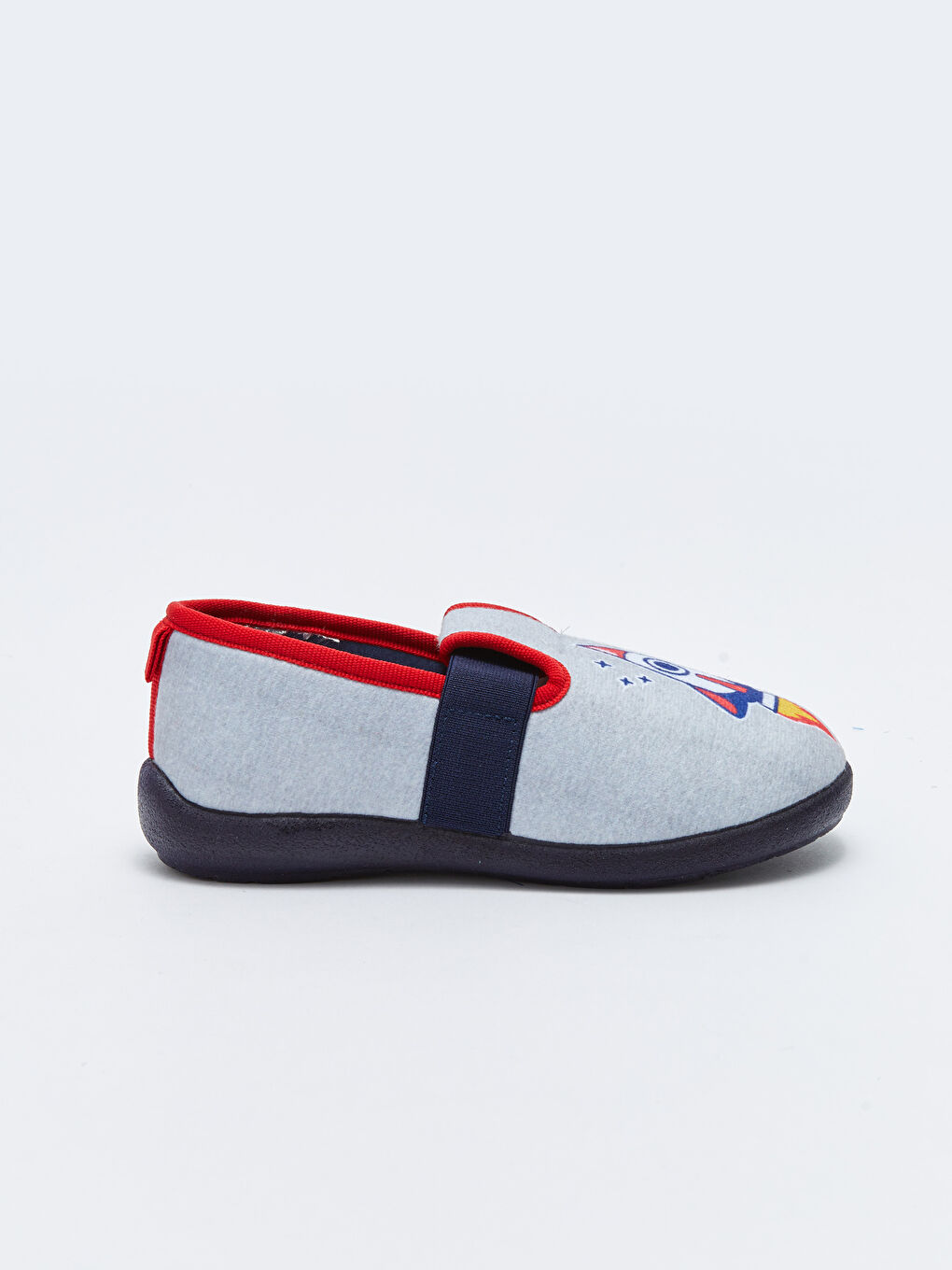 Gri Baskılı Erkek Çocuk Panduf-1