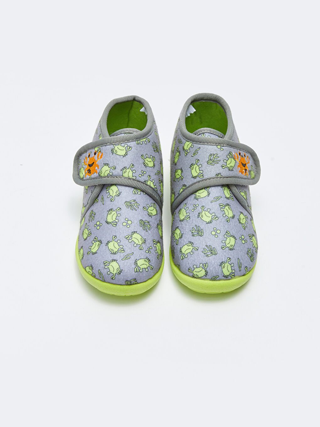 Домашние сапожки-тапочки с принтом и застежкой-липучкой для мальчиков-2