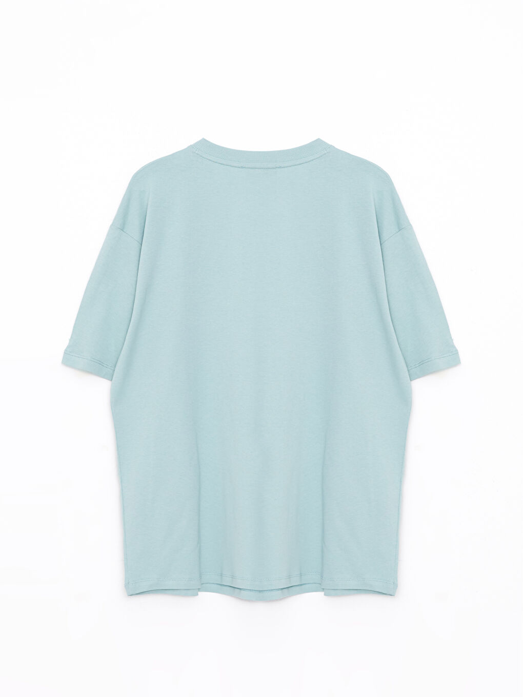 T-shirt en Coton à Manches Courtes Imprimé à Col Rond pour Femmes-6