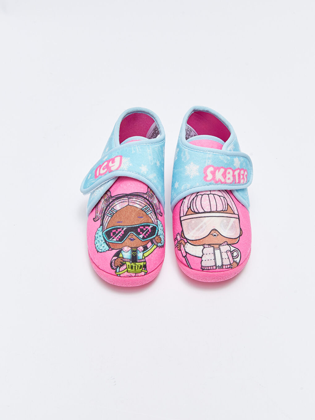 Turkuaz LOL Lisanslı Cırt Cırtlı Kız Çocuk Panduf-2