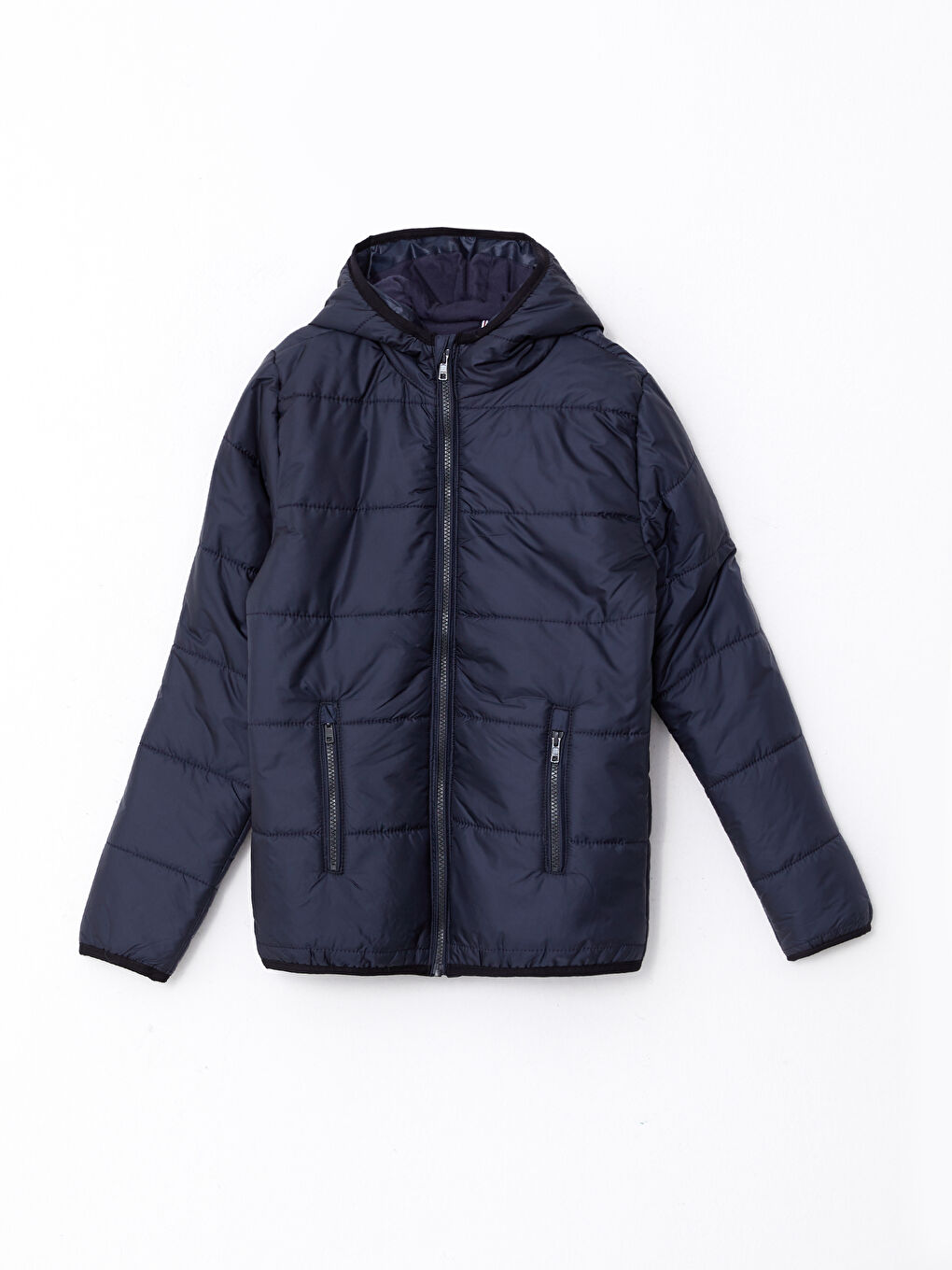 Kapüşonlu Basic Erkek Çocuk Şişme Mont-4