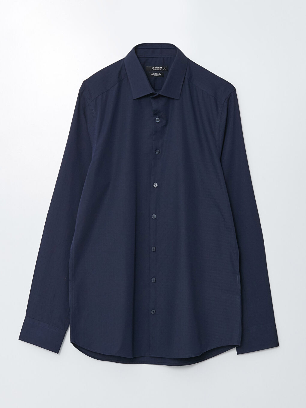 Slim Fit Long Sleeve Dobby Men's Shirt-5