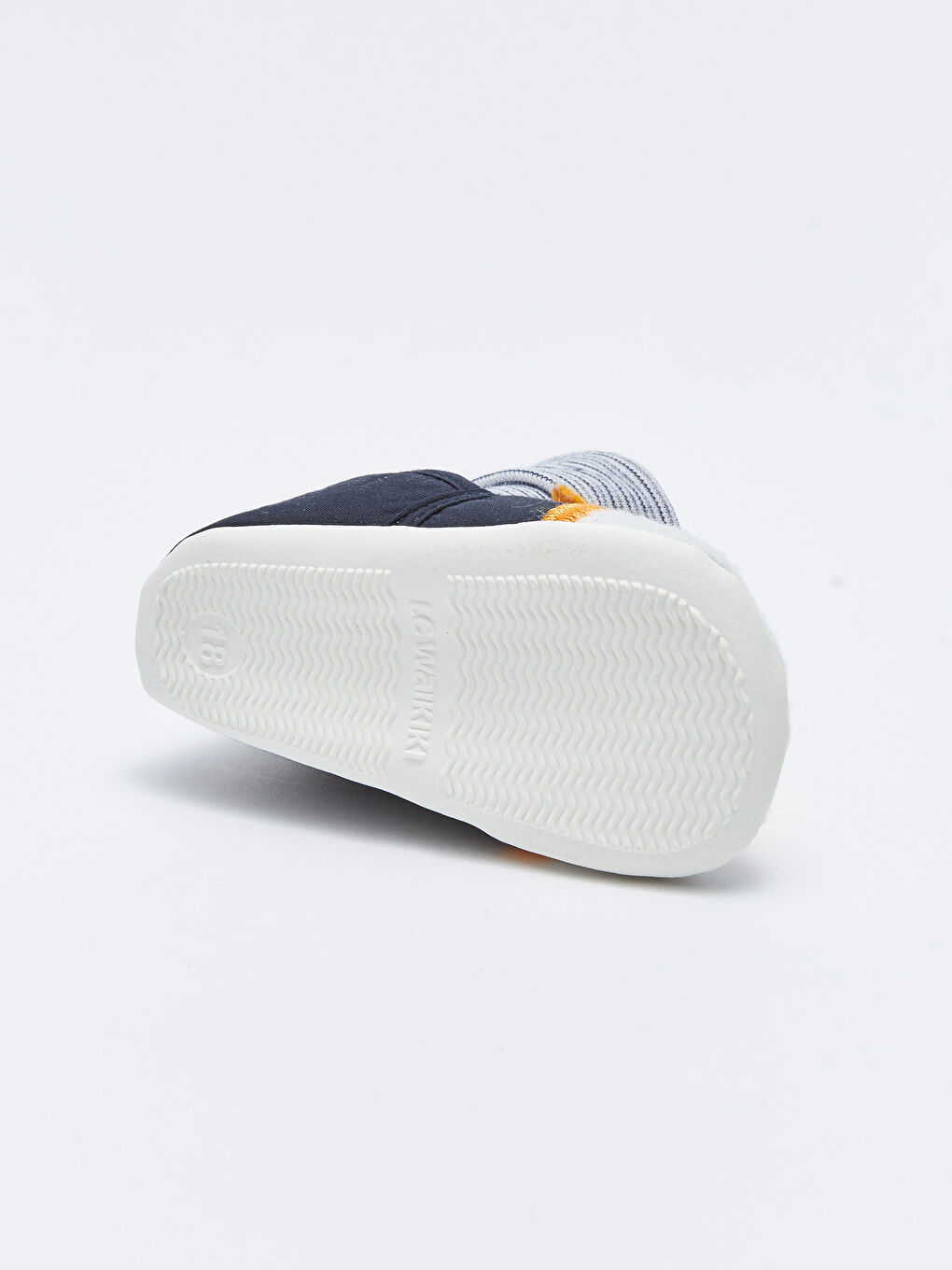 Lacivert Nakışlı Çoraplı Erkek Bebek Yürüme Öncesi Ayakkabı-3