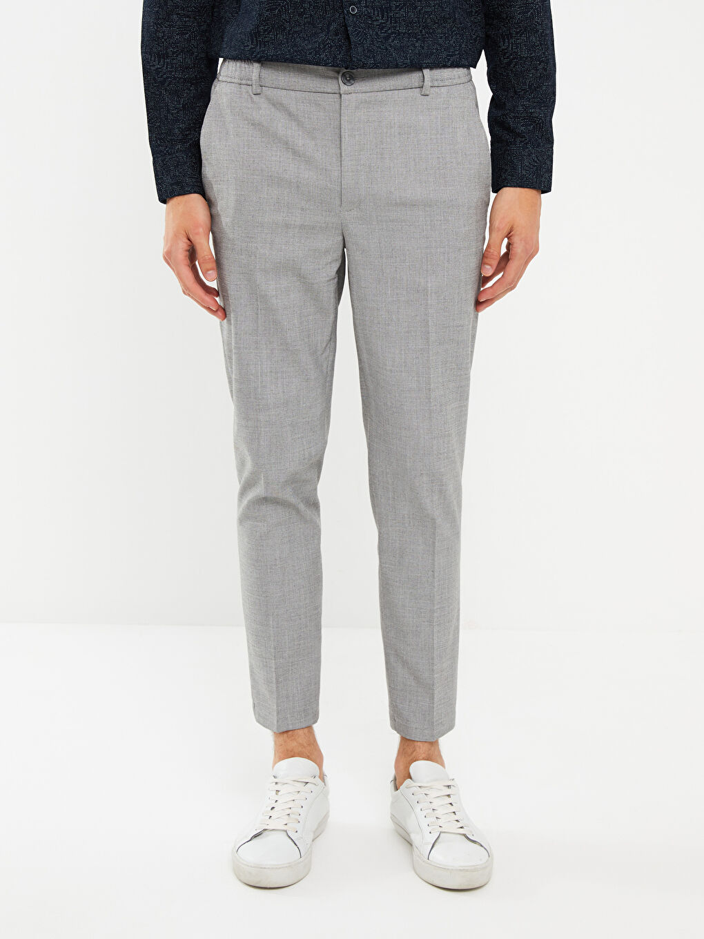 Gri Slim Fit Erkek Pantolon-3