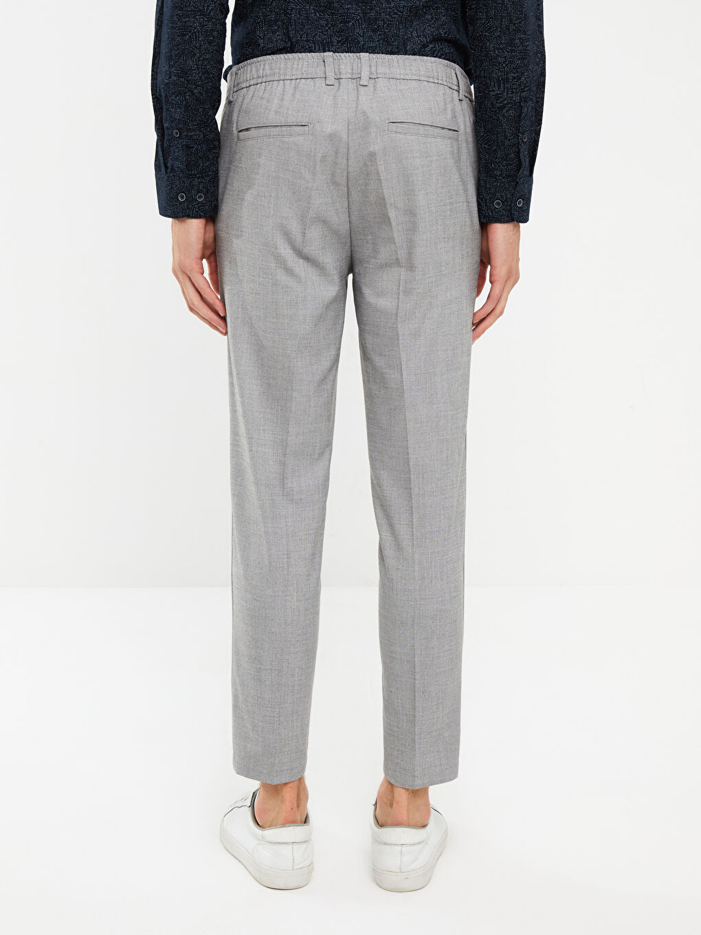 Gri Slim Fit Erkek Pantolon-4