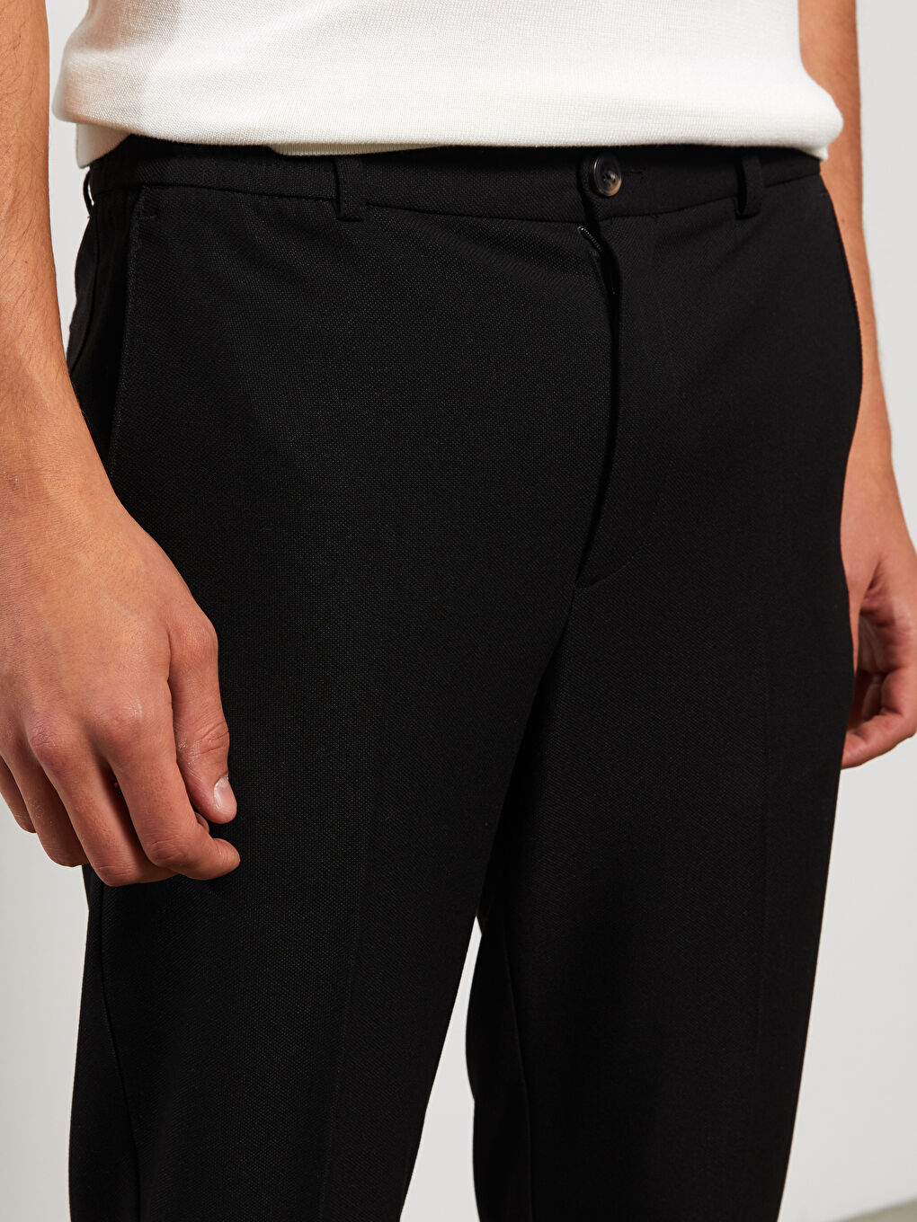 Siyah Slim Fit Erkek Pantolon-2