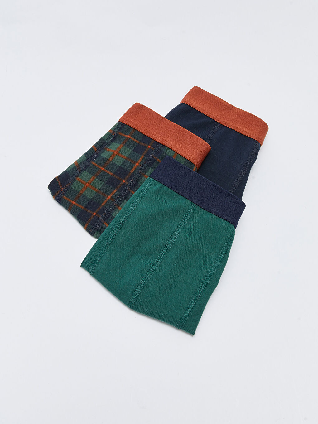 Комплект из 3-х штук мужских боксеров стандартного кроя из эластичного хлопка-1