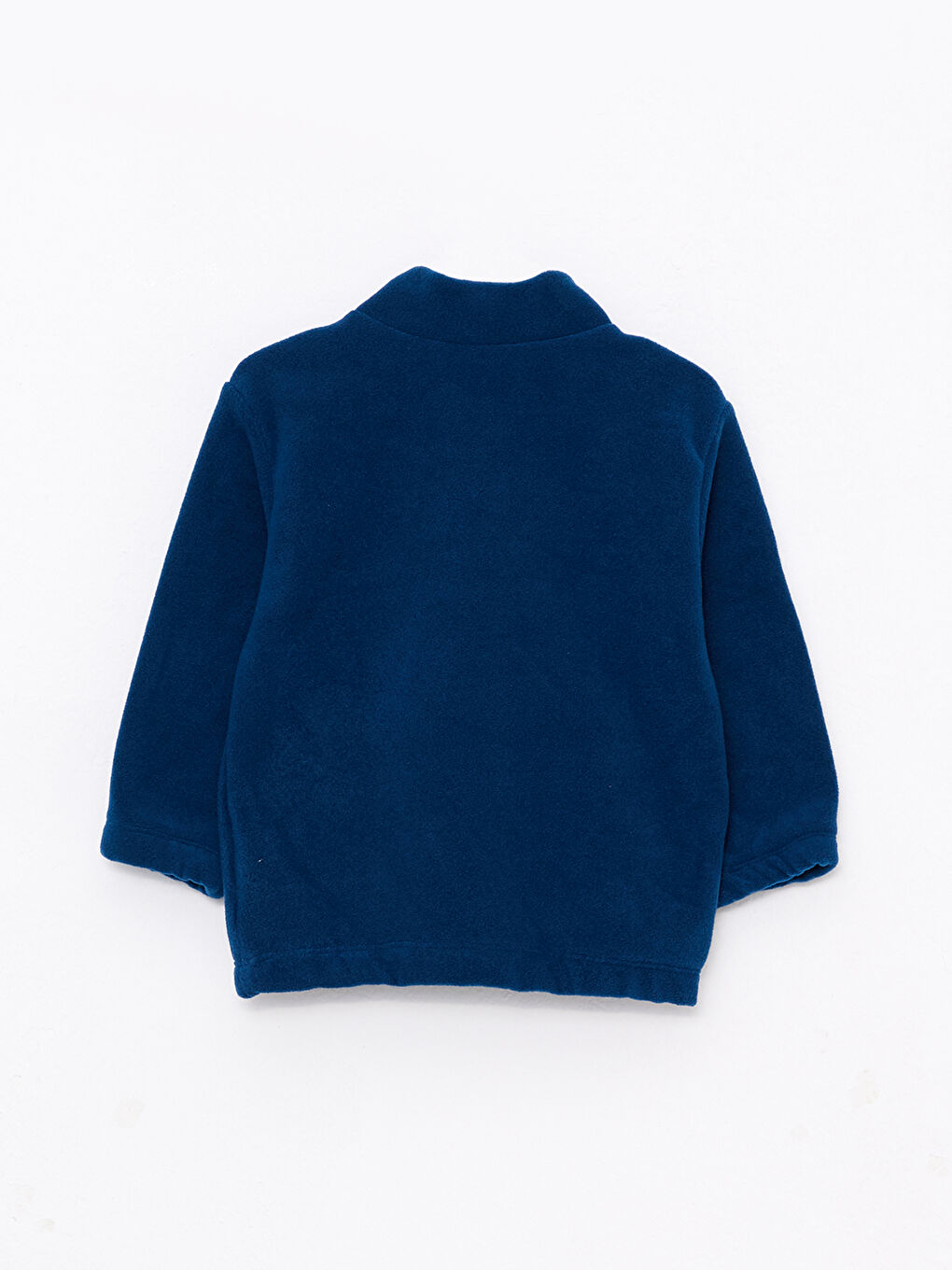 Petrol Dik Yaka Uzun Kollu Baskılı Polar Erkek Bebek Sweatshirt-1