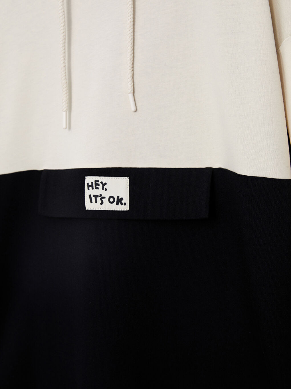 Hooded Color Block Long Sleeve Oversize Women's Sweatshirt Tunic-6