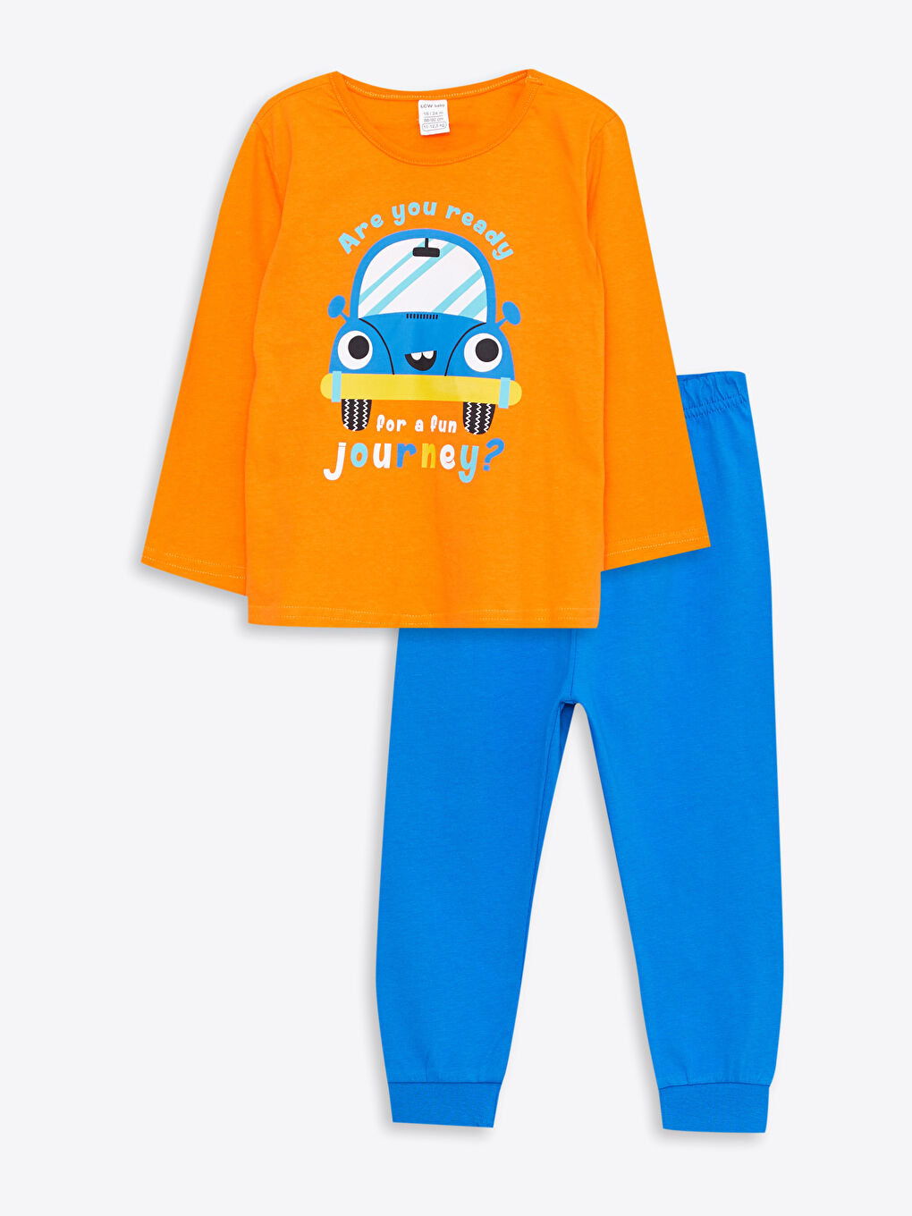 LCW ECO Rundhalsausschnitt Langarm Bedrucktes Baby Jungen Pyjama-Set -W2DS63Z1-SKA