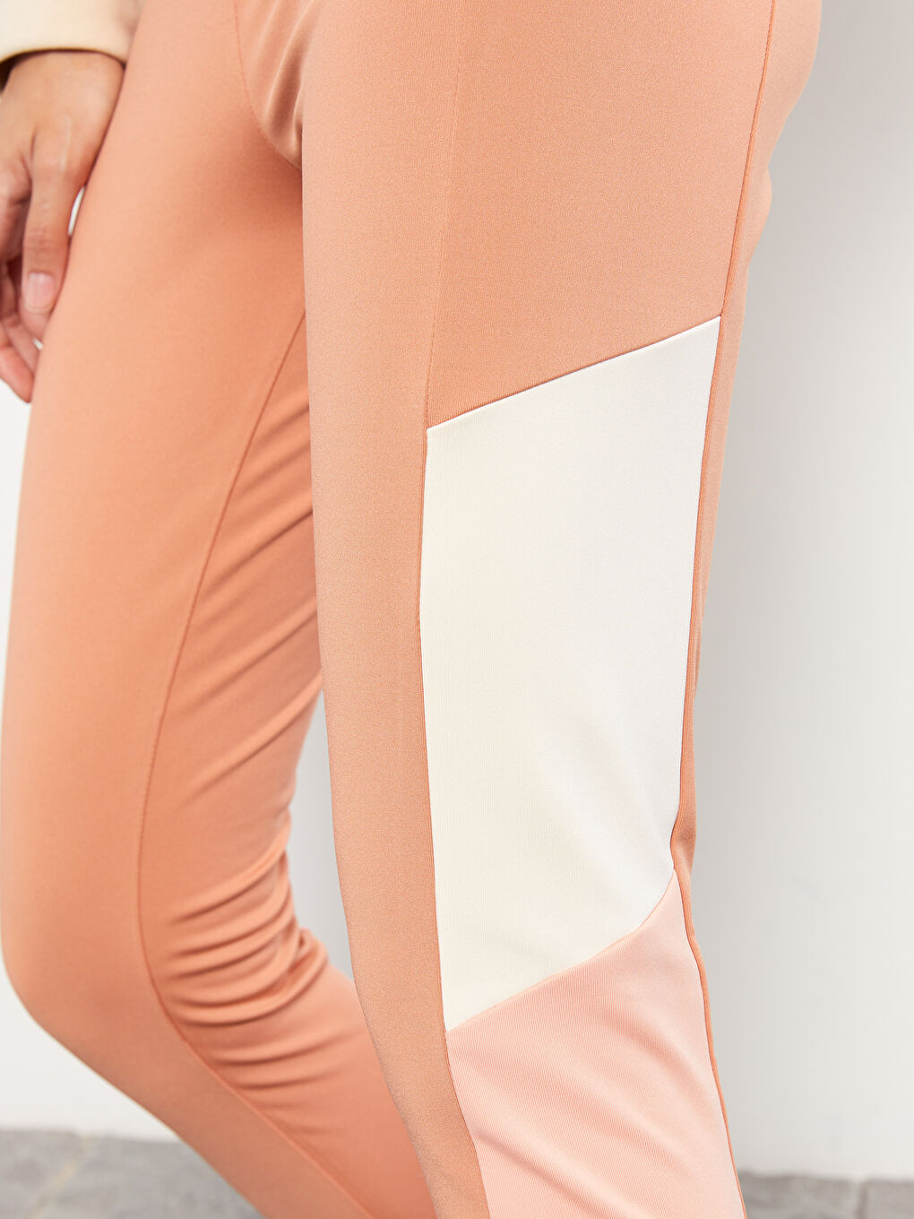 Colanți Femei cu Talie Elastică și Blocuri de Culoare Combinație Mamă Fiică-4