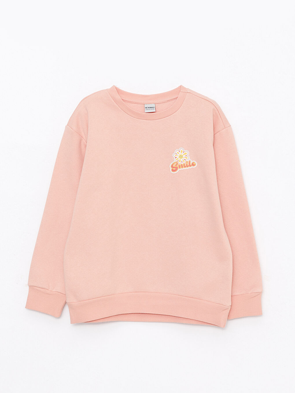 Crew Neck Printed Long Sleeve Girls' Sweatshirt Mother Daughter Combination