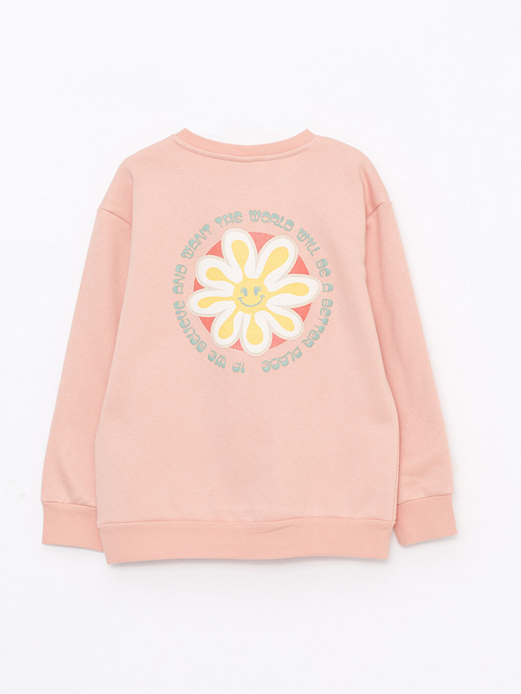 Crew Neck Printed Long Sleeve Girls' Sweatshirt Mother Daughter Combination-1