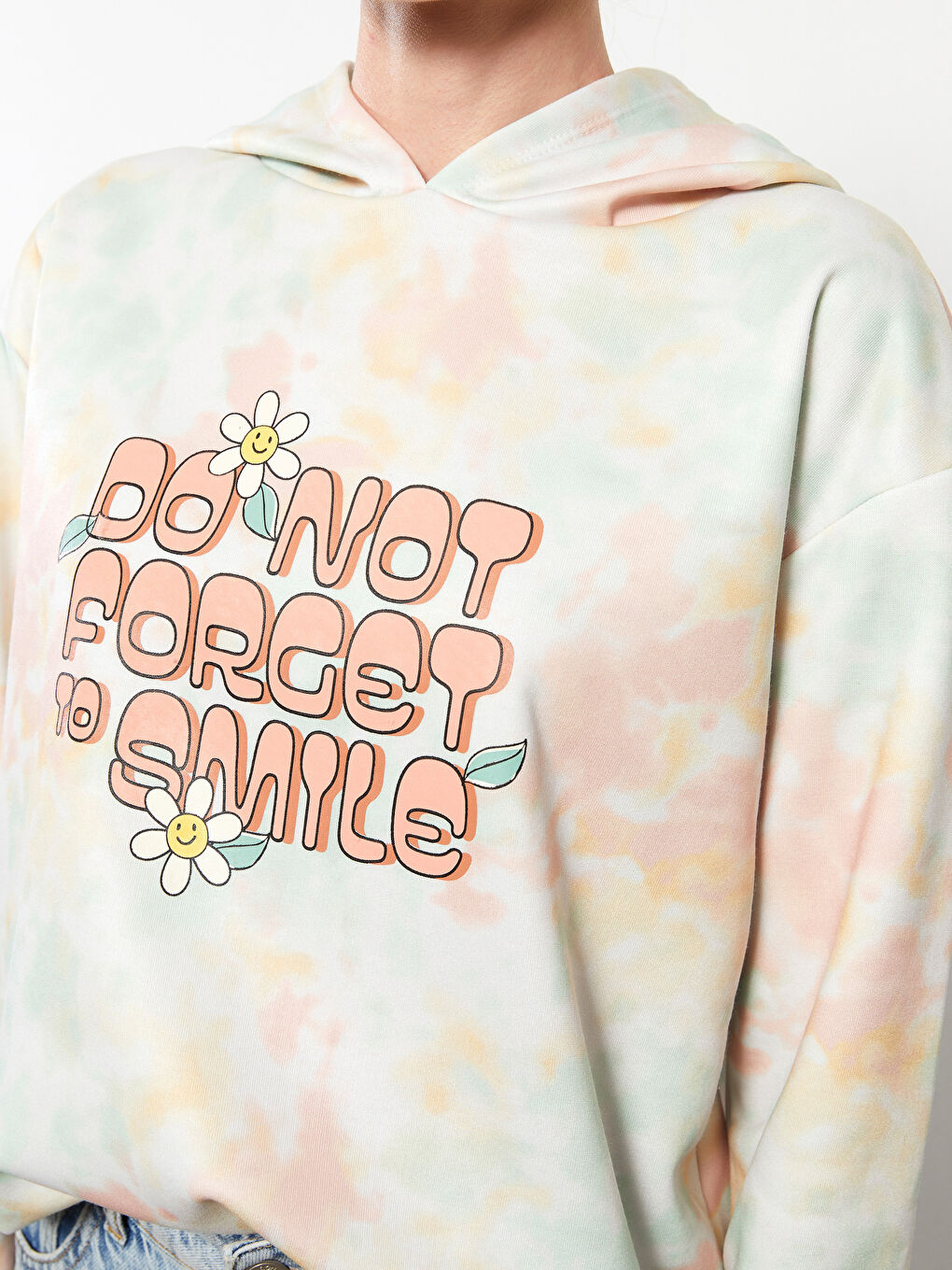 LCW Casual Printed Women's Thick Hoodie Mother Daughter Combination -W2DS77Z8-LRA
