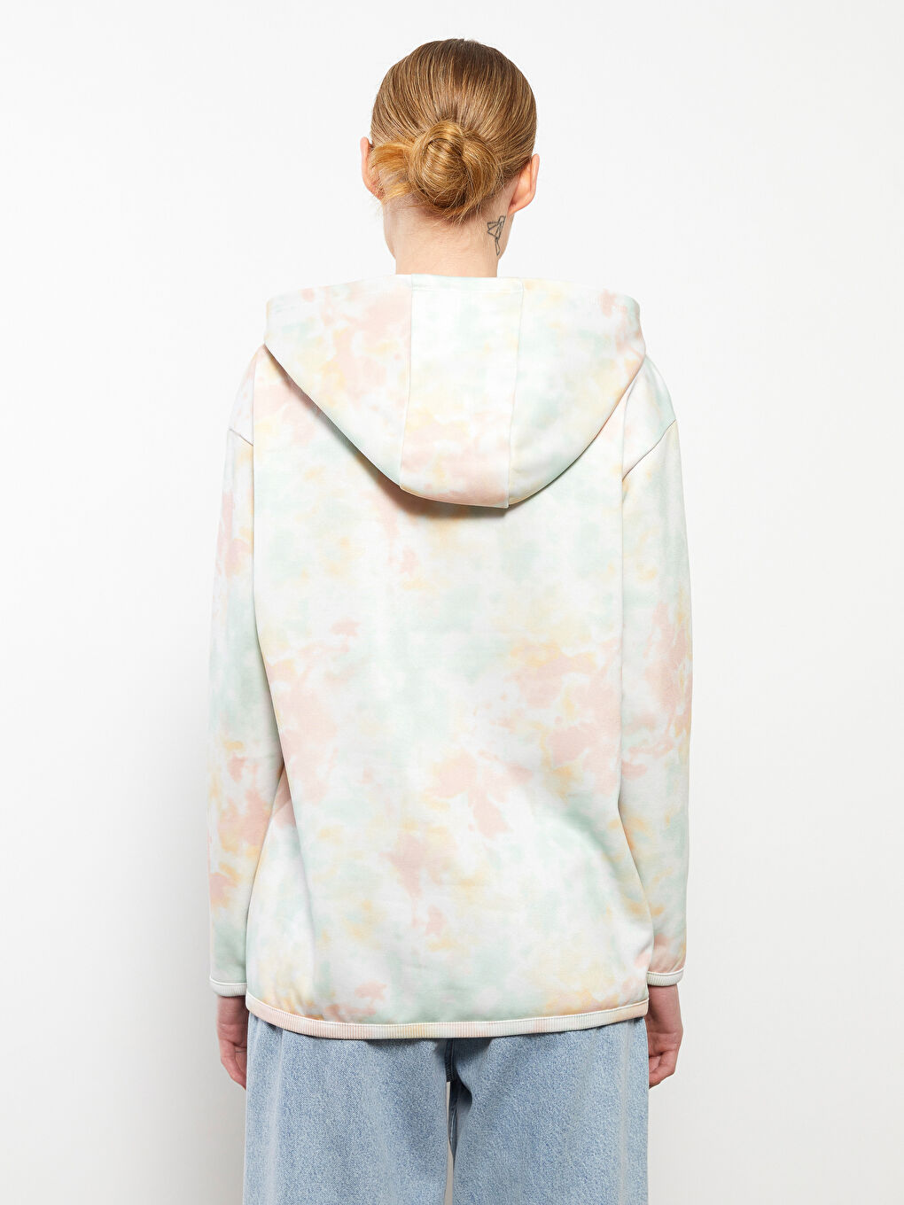 LCW Casual Printed Women's Thick Hoodie Mother Daughter Combination -W2DS77Z8-LRA