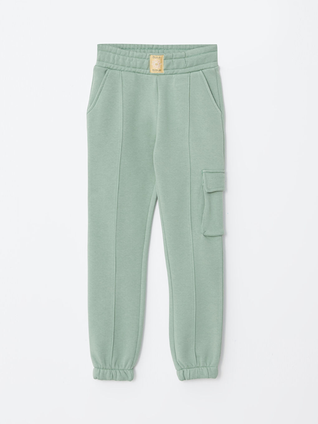 LCW Kids Basic Elastic Waist Girl Jogger Sweatpants Mother Daughter Combination -W2DS79Z4-GKG