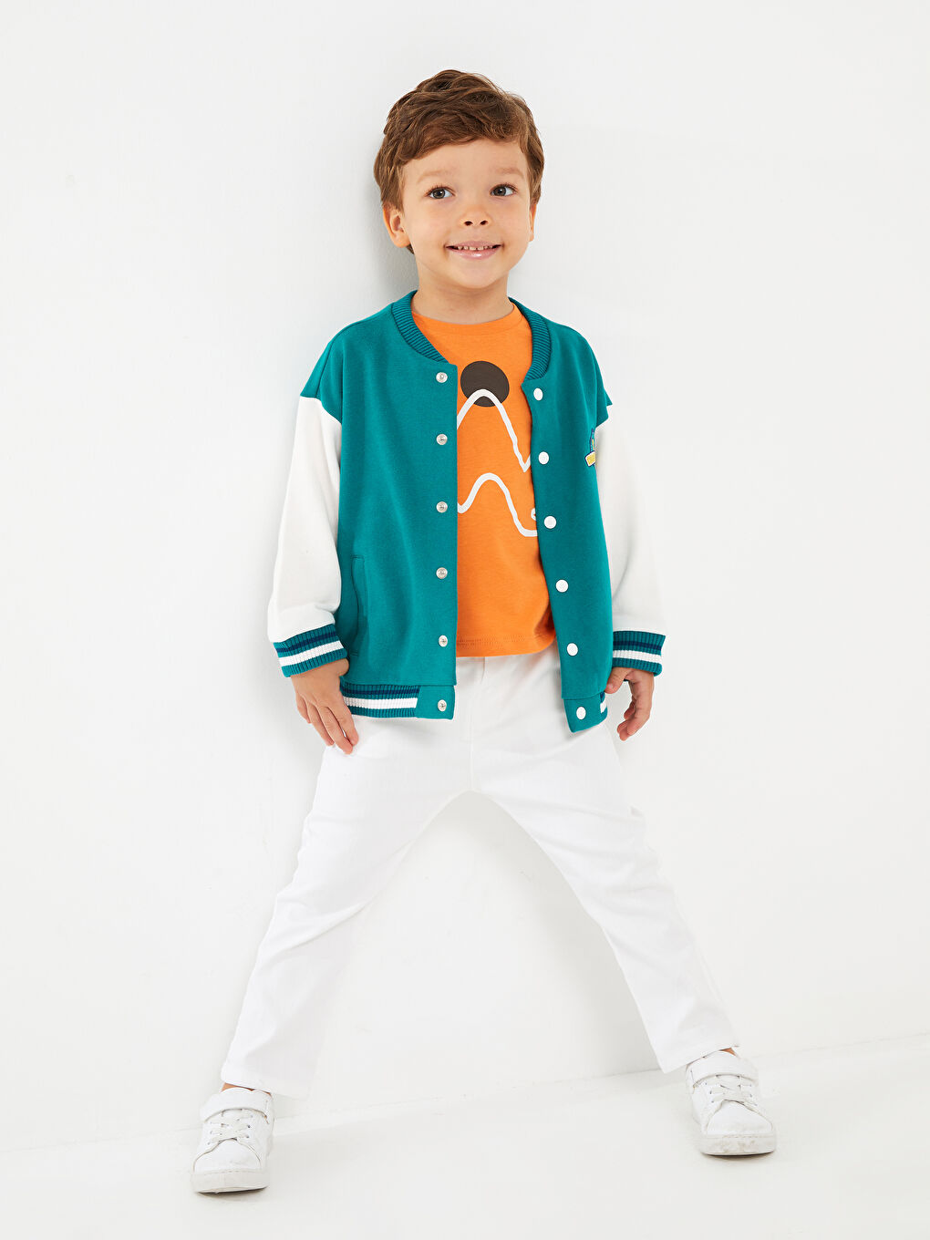 LCW baby College-Kragen Langarm Baby Jungen Bomberjacke -W2DS96Z1-KVC