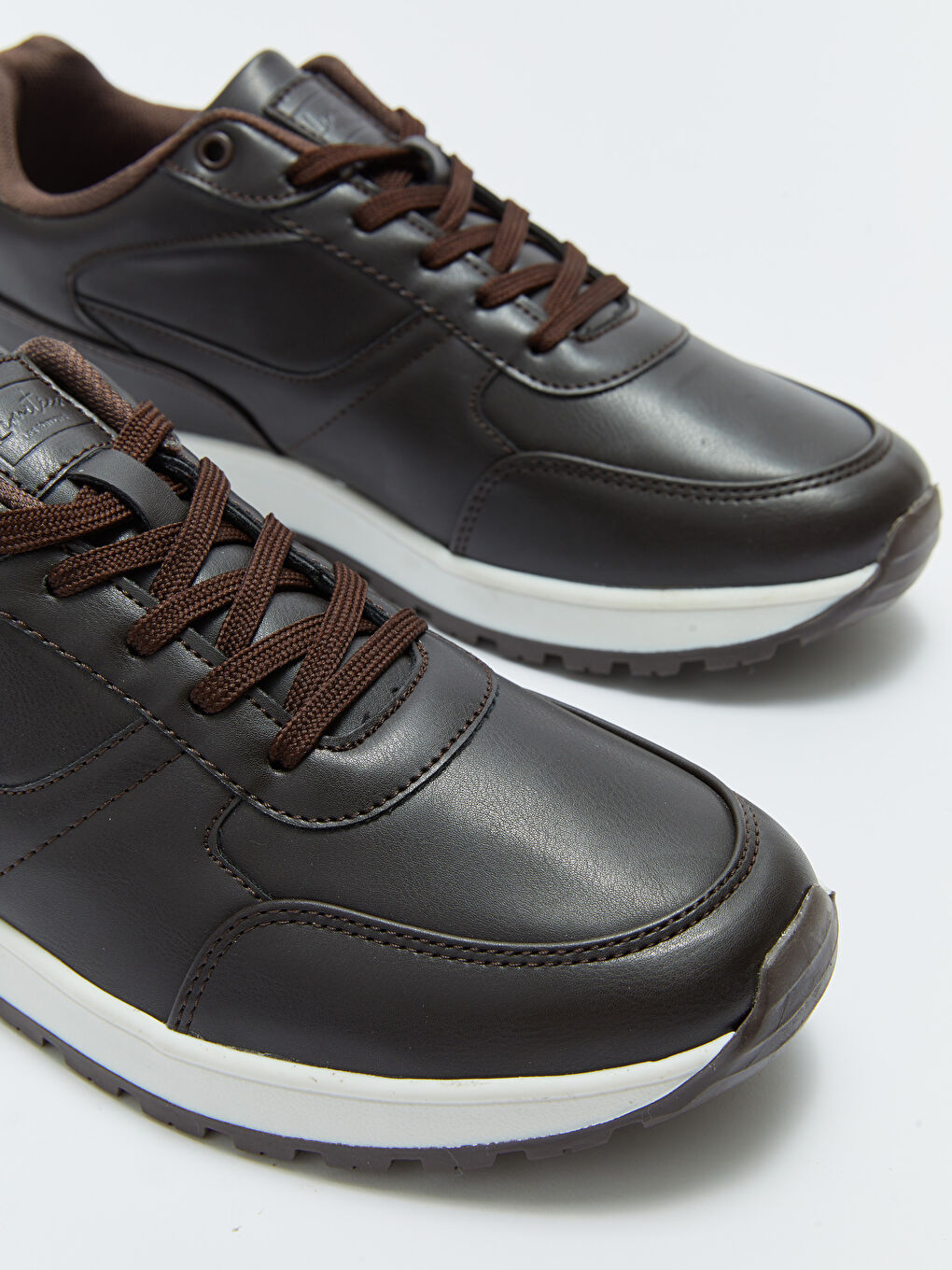 Kahverengi Bağcıklı Erkek Spor Ayakkabı-2